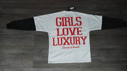 Girls Love Luxury Double Layered Tee