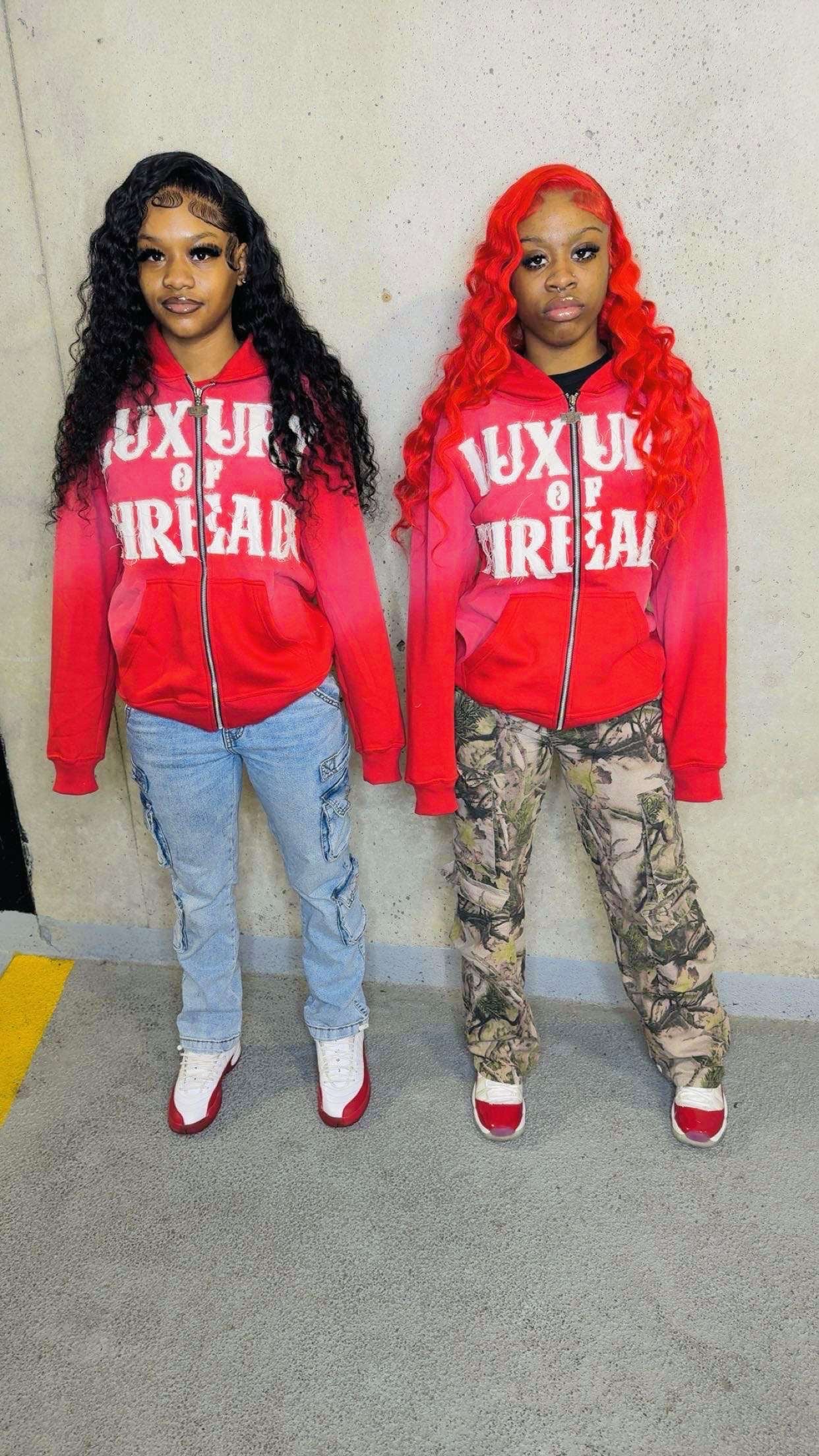 L.O.T Distress Zip Up( On Hand)